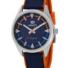 Reloj de hombre MAREA correa caucho nylon azul naranja