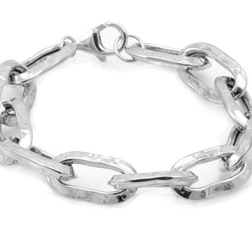 Pulsera eslabones martelé Marina García Plata